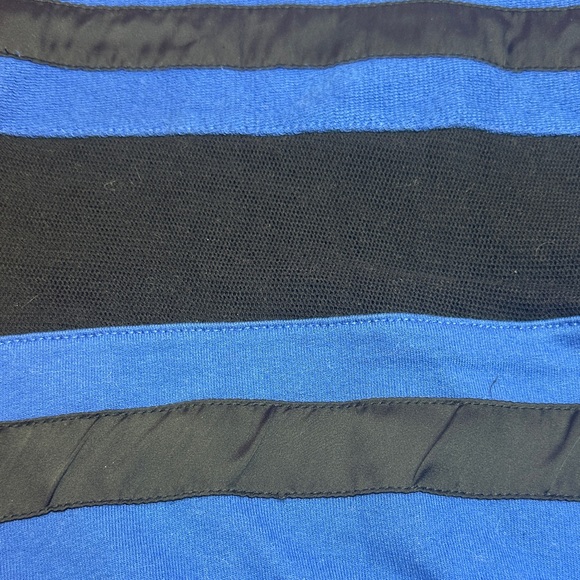 Diesel Blue & Black Striped Knit Sweater | Size S/M 100% Cotton - Picture 10 of 13